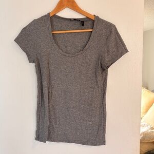 THEORY | Grey scoop tee | Sz M